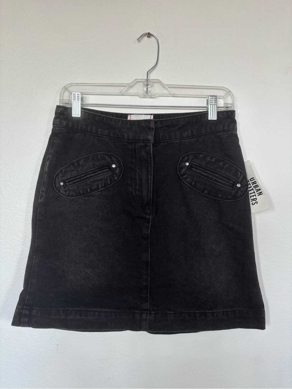 Urban Outfitters BDG Quin Denim Mini Skirt with Statement Pockets Cotton